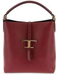 Tod's - Small Buckled Bucket Bag - Lyst