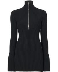 Proenza Schouler - Half-Zip Rib Knit Top - Lyst