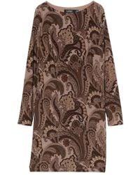 Ralph Lauren - Paisley-Print Mini Dress - Lyst