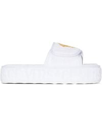 Versace - Medusa Head Platform Slippers - Lyst