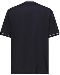 Eleventy - Contrast-Trimmed T-Shirt - Lyst