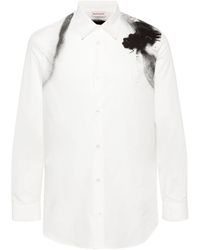 Alexander McQueen - Camiseta de algodón estampado - Lyst