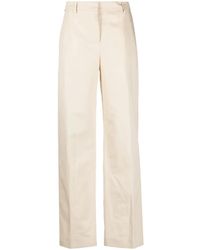 PT Torino - High-Waisted Straight Trousers - Lyst