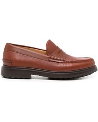 Ferragamo - Pittsburgh Leather Loafers Shoes - Lyst
