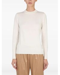 BOSS - Round-Neck Cashmere Sweater - Lyst