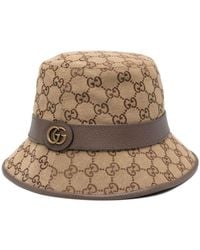 Gucci - Cappello Fedora In Tessuto GG - Lyst
