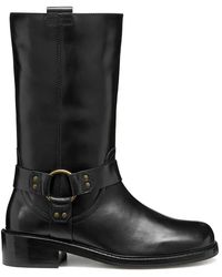 Geox - 45Mm Nalvia Leather Boots - Lyst