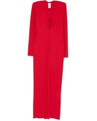 Amazuìn - V-Neck Maxi Dress - Lyst