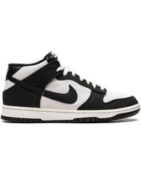 Nike - Dunk Mid "black/white" Sneakers - Lyst