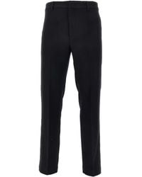 Emporio Armani - Pantalon À Taille Ceinturée - Lyst