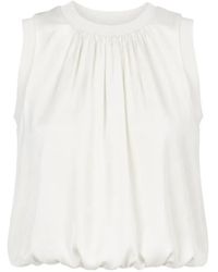 Cinq À Sept - Peia Pleated Sleeveless Blouse - Lyst