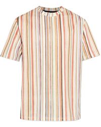 Paul Smith - Striped Short-Sleeves T-Shirt - Lyst