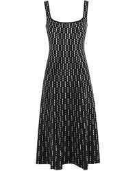 STAUD - Robe Mi-Longue Ellison À Encolure Carrée - Lyst