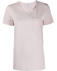 Max Mara - M-embroidered Patch Pocket T-shirt - Lyst