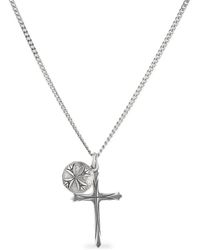 Emanuele Bicocchi - Scudo Cross Logo Necklace - Lyst