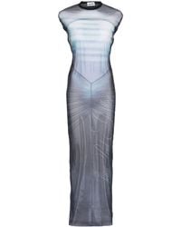 Jean Paul Gaultier - Sheer Maxi Dress - Lyst