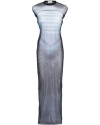 Jean Paul Gaultier - Abito Lungo Semi Trasparente - Lyst