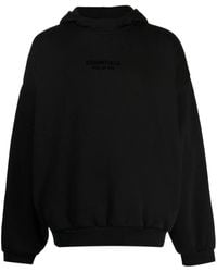 Fear Of God - Felpa oversize in jersey di misto cotone con cappuccio e logo applicato - Lyst