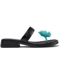 Camper - Dana Floral-Appliqué Sandals - Lyst