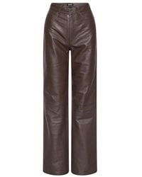 ROTATE BIRGER CHRISTENSEN - High-Waisted Straight-Leg Trousers - Lyst