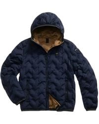 Blauer - Chevron-Quilted Hooded Jacket - Lyst