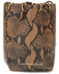 Benedetta Bruzziches - Doudou Petite Snake-Effect Bucket Bag - Lyst