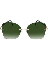 Silhouette - Lunettes De Soleil Terranea Géométriques Sans Monture - Lyst