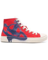 Vivienne Westwood - Plimsoll High-Top-Sneakers aus Canvas - Lyst