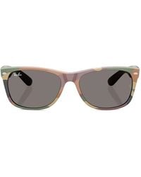 Ray-Ban - New Wayfarer Zonnebril Met Vierkant Montuur En Camouflageprint - Lyst