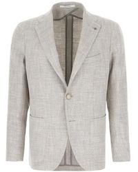 Tagliatore - Herringbone Button Jacket - Lyst