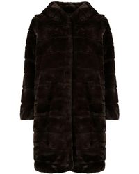 Apparis - Celine Faux-fur Hooded Coat - Lyst