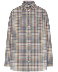 TOTEME - Checked Button-Down Shirt - Lyst