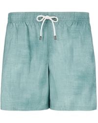 Canali - Drawstring Swim Shorts - Lyst
