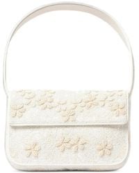 STAUD - Tommy Hand-Beaded Floral Shoulder Bag - Lyst