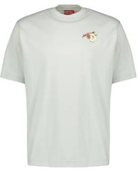 DIESEL - Floral-Print Crew-Neck T-Shirt - Lyst