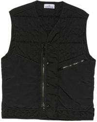 Stone Island - Quilted Zip-Up Vest - Lyst