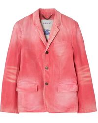 Burberry - Coated Denim Tailored Jacket - Lyst