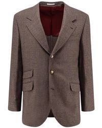 Brunello Cucinelli - Notch-Lapel Wool Blazer - Lyst
