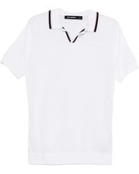 Karl Lagerfeld - Contrasting-trim Polo Shirt - Lyst
