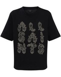 AllSaints - Ella Lisa Bead-Embellished T-Shirt - Lyst