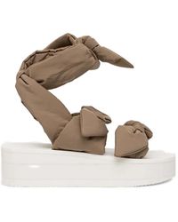 Red(V) - Plateau-Sandalen Mit Schleifenverschluss - Lyst