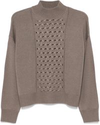 Kaos - Ribbed Knit Wool Sweater - Lyst