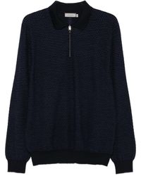 Canali - Zip-Neck Polo Shirt - Lyst