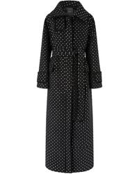 Pinko - Coat With Rhinestones - Lyst