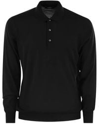 Fedeli - Three-Button Long-Sleeve Polo Shirt - Lyst