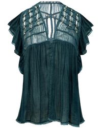 Mes Demoiselles - Mus Macramé Ruffled Blouse - Lyst