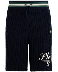 Philipp Plein - Knitted Drawstring Shorts Plein Tennis - Lyst