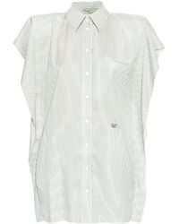 Stella McCartney - Silk Shirt Minidress - Lyst