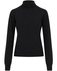 Saint Laurent - Cashmere, Wool, And Silk Turtleneck Sweater - Lyst