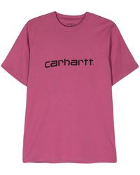 Carhartt - Script Katoenen T-shirt - Lyst